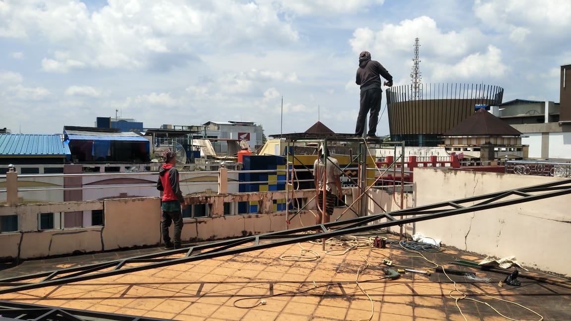 Kanopi Mega Mall - Dokumentasi Proyek